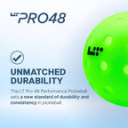LT Pro 48 Pickleball by Life Time | Pack of 3 Balls