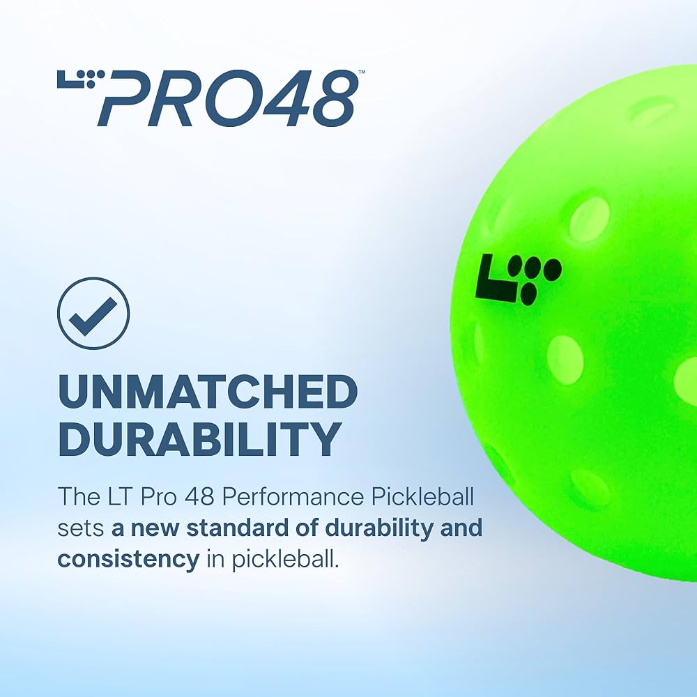 LT Pro 48 Pickleball by Life Time | Pack of 3 Balls