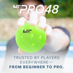 LT Pro 48 Pickleball by Life Time | Pack of 3 Balls