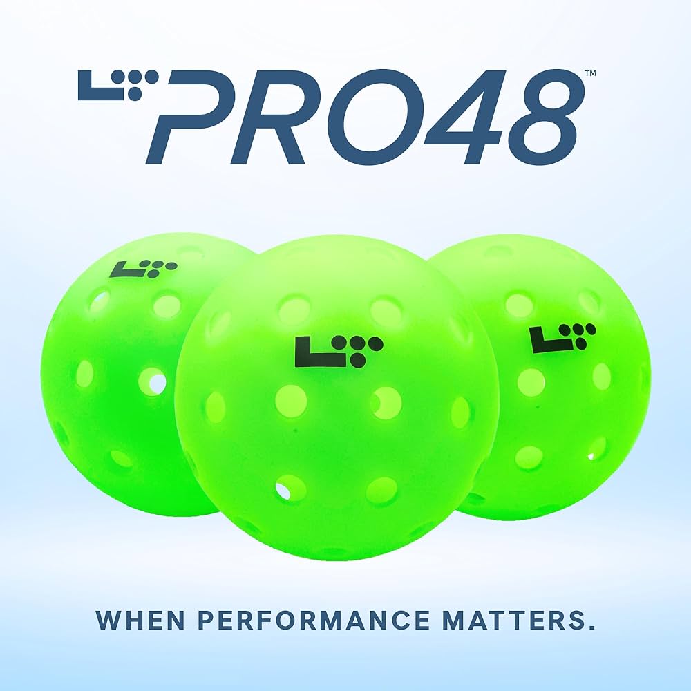LT Pro 48 Pickleball by Life Time | Pack of 3 Balls